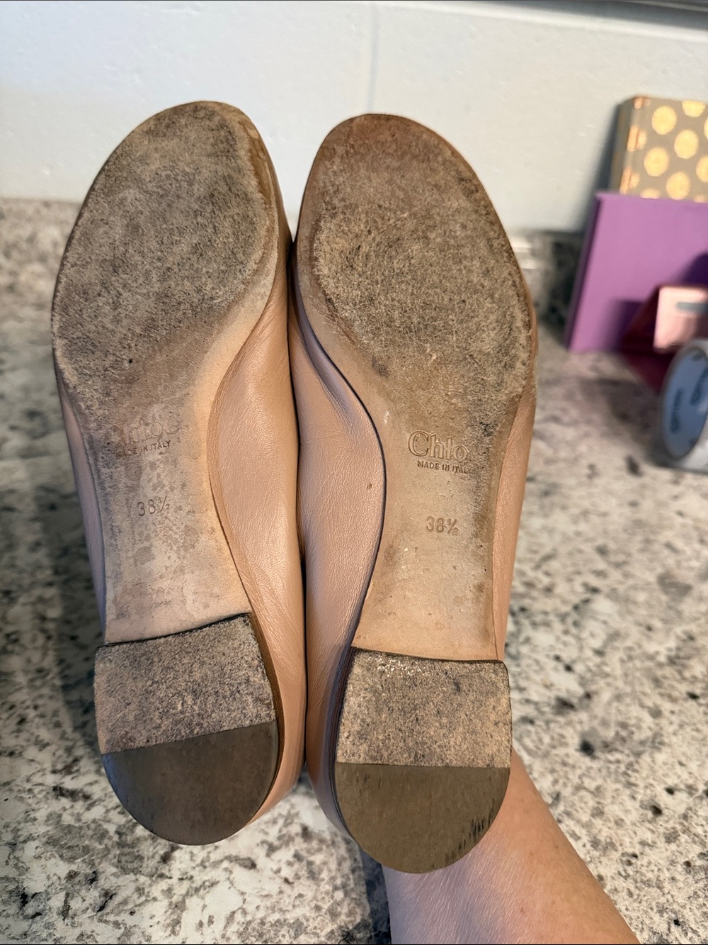 Chloe nude scalloped ballet flat - Picture 6 of 6